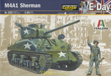 M4A1 Sherman 1:35 Italeri 225 (Special Edition V-Day 1945-2015) inkl. 1 Figur