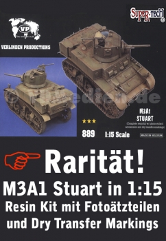 M3A1 STUART Resin Kit in 1:15 Verlinden Productions 889