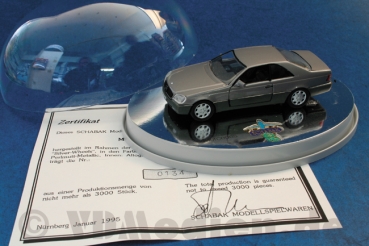 Mercedes SE600 Coupe, silber, limited Edition mit Zertifikat M 1:43 Schabak 2270