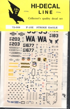Hi-Decal Line 72-009, F-15E Strike Eagle 1:72