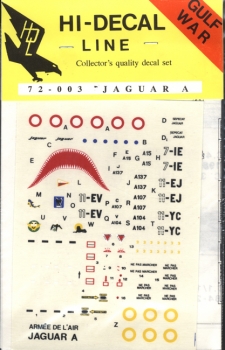 Hi-Decal Line 72-003, Jaguar A 1:72