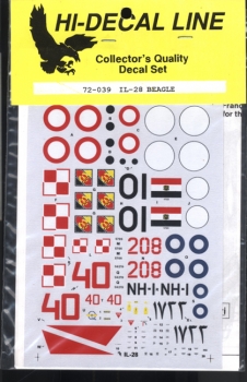 Hi-Decal Line 72-039, IL-28 Beagle 1:72