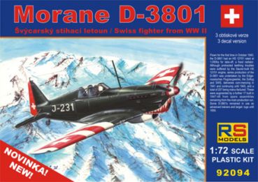 Morane D-3801 RS Models, 1:72, (92094)