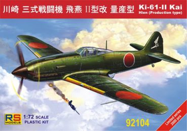 Ki-61 II Kai with bubble canopy RS Models, 1:72, (92104)