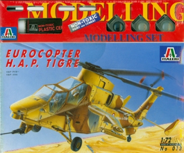 Eurocopter H.A.P. Tigre - Italeri 013, M 1:72 inkl. Farben, Pinsel, Kleber