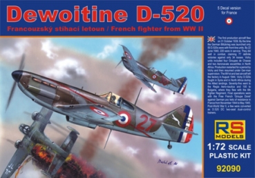 Dewoitine D-520 RS Models, 1:72, (92090)