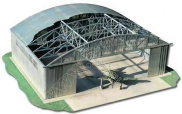 Hangar Flugzeughalle - GPM Karton Lasercut-Modell 1:48