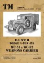 U.S. WWII Dodge 3/4-Ton 4x4 WC-51 & WC-52 Weapons Carrier - Tankograd Technical Manual Series 6031